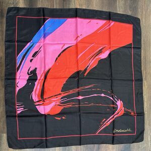 Vintage 90's NWOT Avon Billie Dee Williams Undeniable 100% Silk Scarf Abstract